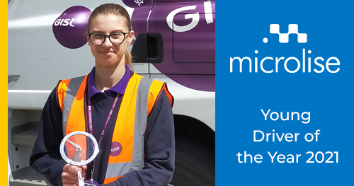 Gist Driver wins Microlise Young Driver of the Year Award 2021